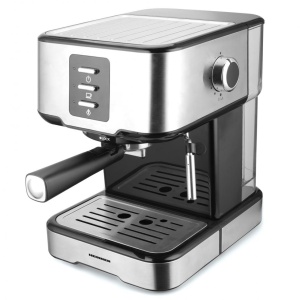 Espressor Heinner HEM-850IXBK, 850W, 15bar, rezervor detasabil 1.5L, filtru dublu din inox, Negru/Inox - Img 2