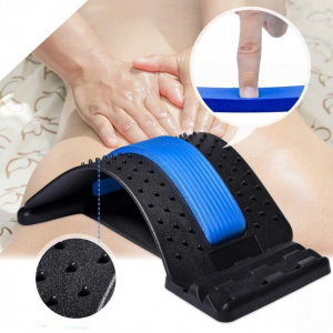 Extensor pentru spate Pnrskter, ABS/NBR, negru/albastru, 38,1 x 25,4 cm