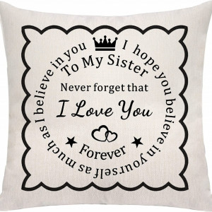 Fata de perna VAVSU, textil, bej/negru, 45 x 45 cm