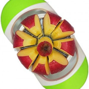 Feliator pentru fructe 	SUJHAL, ABS/otel inoxidabil, verde/argintiu/alb, 17,8 x 10,6 cm 