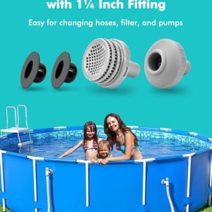 Filtru pentru piscina Yizemay, plastic, gri/negru, 5,8 x 2,7 cm