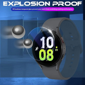 Folie de protectie ecran pentru Samsung Galaxy Watch 5, sticla securizata, transparent, 40mm