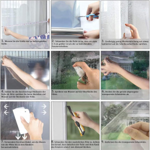 Folie de protectie UV pentru ferestre A/A, argintiu, polietilen tereftalat ,60 x 200 cm - Img 2