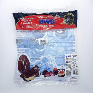 Forma pentru ciocolata BWB 9575, silicon/plastic, transparent, 18,5 x 24 cm - Img 4