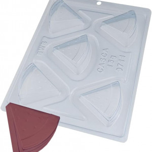 Forma pentru ciocolata BWB 9711, silicon/plastic, transparent, 18,5 x 24 cm - Img 5