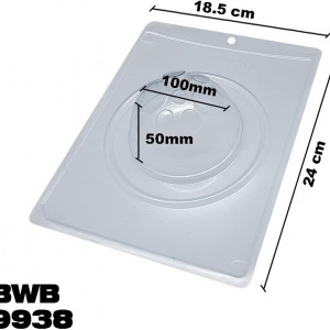 Forma pentru ciocolata BWB 9938, silicon/plastic, transparent, 18,5 x 24 cm - Img 5