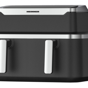 Friteuza aer cald Heinner HAF-DDB9BK26, Putere 2600W, Capacitate 9L, Control digital, Termostat reglabil 60 – 220°C, Negru