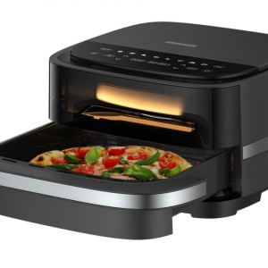 Friteuza cu aer cald si cuptor pizza 2 in 1 Heinner pizza EastFry HPAF-B4DC22BK, 2200W, capacitate 4L si 25.4 diametru pizza, control digital, 9 programe presetate, programe presetate, 40-230 grade, timer 60 min, RESIGILAT (ca nou) - Img 7