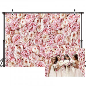 Fundal foto LYWYGG, model floral, roz, vinil, 180 x 250 cm - Img 1