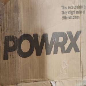 Gantera premium fitness, POWRX, coating cauciuc, bara din crom, 22.5 kg, Negru, Resigilat, Grad A - Img 4