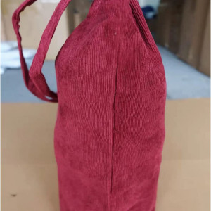 Geanta pentru femei Funtlend, textil, rosu inchis, 40 x 35 x 11 cm - Img 3