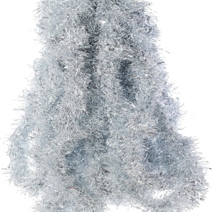 Ghirlanda pentru brad Yunstk, plastic, argintiu, 10 m