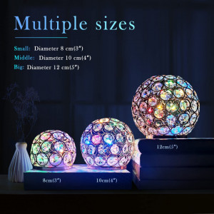 Glob luminos CTSC, metal, multicolor, 10 x 10 cm - Img 5