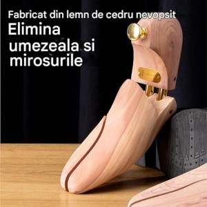 H&S set 2 sanuri intindere pantofi, lemn cedru, marime 43/44, unisex, Maro - Verificat A · Re-Bloom - Img 2