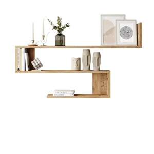 Hanah Home raft de perete 120x14.5x71.4 cm, PAL 18mm melaminat, pin atlantic - Verificat A · Re-Bloom - Img 3