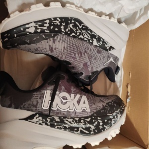 Hoka, Pantofi low-cut pentru alergare Speedgoat 6, Negru, Violet, 42, Resigilat, Grad A - Img 2