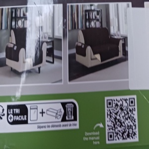 Husa canapea Orange Donkey, pentru 3 locuri, maro, 279x177 cm, Resigilat, Grad A - Img 4