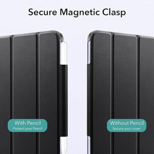Husa de protectie ESR compatibilă cu iPad Mini 6 de 8,3 inchi, piele PU/silicon, negru