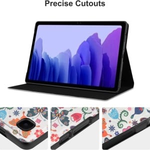 Husa de protectie flip pentru Samsung Galaxy Tab A7 2020 Vovipo, TPU/piele PU, multicolor, 10,4 inchi