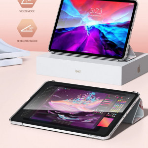 Husa de protectie pentru iPad Pro 12.9 inch (2021 2020 2018) Blason, piele PU, multicolor - Img 5