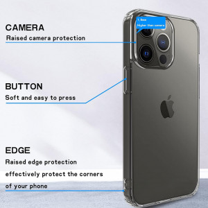 Husa de protectie pentru iPhone 13 PRO Restoo, poliuretan, transparent, 6,1 inchi - Img 5