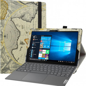 Husa de protectie pentru Lenovo IdeaPad Duet 3i Labanem, piele PU/microfibra, multicolor, 10,3 inchi