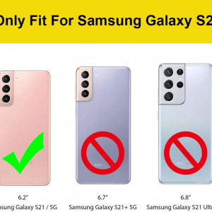 Husa de protectie pentru Samsung Galaxy S21 5G Aisenth, piele PU, rosu, 6.2 inchi
