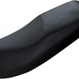 Husa de protectie pentru saua motocicletei LIHAO, piele, negru, 92,5 x 48 cm