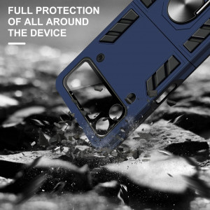 Husa de protectie Samsung Galaxy Z Flip 3 QSEVNSQ, policarbonat, negru/albastru - Img 3