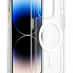 Husa leChivée pentru iPhone 14 Pro Max, TPU, transparent, 6,7 inchi
