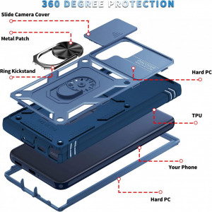 Husa pentru Samsung S22 Ultra YNMEacc, poliuretan, albastru, 6,8 inchi - Img 3