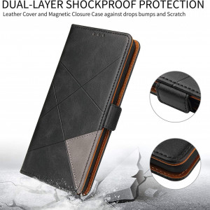 Husa protectie telefon Lelogo, compatibila Samsung Galaxi M31, piele PU, negru/maro, 6,4 inchi - Img 7