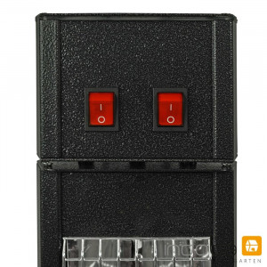 Incalzitor electric, aluminiu, negru, 114 x 35 x 35 cm - Img 6
