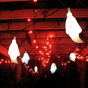 Instalatie pentru Halloween Gxhong, LED, alb cald, 3 m - Img 3