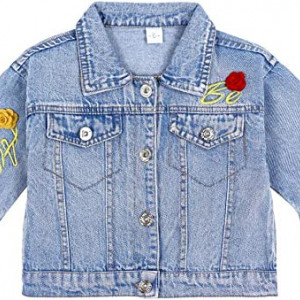 Jacheta pentru fetite Vine, albastru, blugi, 3-4 ani