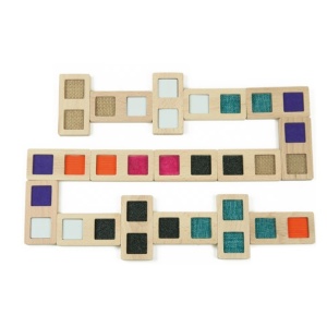 Joc domino din lemn, diverse texturi, Andreu Toys