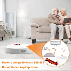 Kit de 13 piese de schimb pentru Xiaomi Roborock Topteam, plastic/textil, multicolor - Img 3