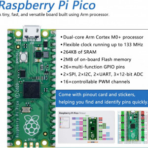 Kit pornire placa de baza Raspberry Pi Pico Freenove, multicolor