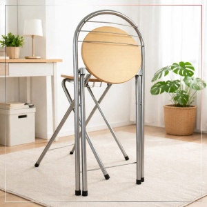 Kiwari Dion set masa + 2 scaune, MDF/metal, masa 120x40x78cm 14.2kg + scaune 37x47x78cm 2.65kg, capacitate masa 30kg/scaun 100kg, fag natural/negru - Verificat A · Re-Bloom - Img 6