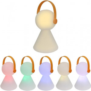Lampa LED GGII, plastic, alb, 26 x 14,3 cm - Img 1
