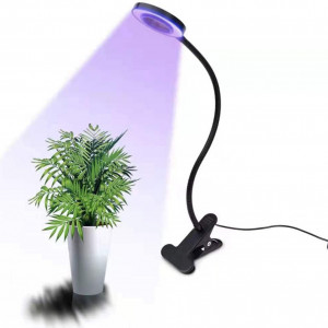 Lampa pentru cresterea plantelor HORIFEN, LED, aluminiu/policarbonat, negru, 38 cm - Img 3