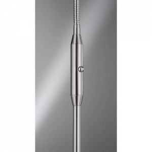 Lampadar Dent I, metal/sticla, argintiu, 150 x 23 x 23 cm, 6w - Img 5