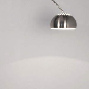 Lampadar, metal, argintiu, 170 x 205 x 39 cm - Img 4