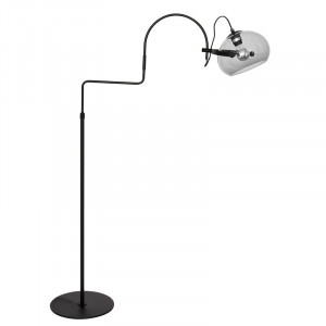 Lampadar Papken, metal/sticla, negru, 155 x 141 x 94,5 cm - Img 7