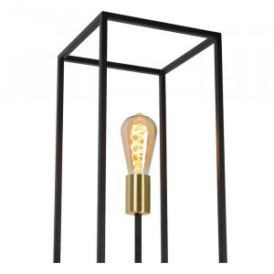 Lampadar Ruben, metal, negru, 120 x 22 x 22 cm, 40w - Img 3