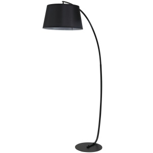 Lampadar tip arc Re-Bloom, metal/plastic/in, negru, 47 x 105 x 190 cm, Resigilat, Grad A