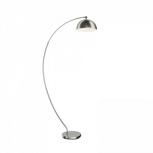 Lampadar Zara, LED, metal, argintiu, 100 x 183 cm - Img 1