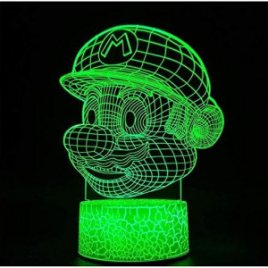 Lumina de noapte cu iluzie animata SMIN, LED/RGB, plastic, multicolor, 3D 