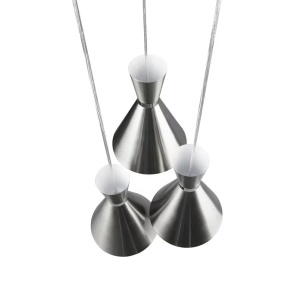 Lustra suspendata Enzo, culoare crom, 3 becuri, dulie E27, maxim 28W - Img 2