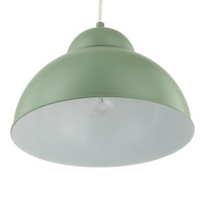 Lustra tip pendul Anda, metal, verde, 31 x 117 cm